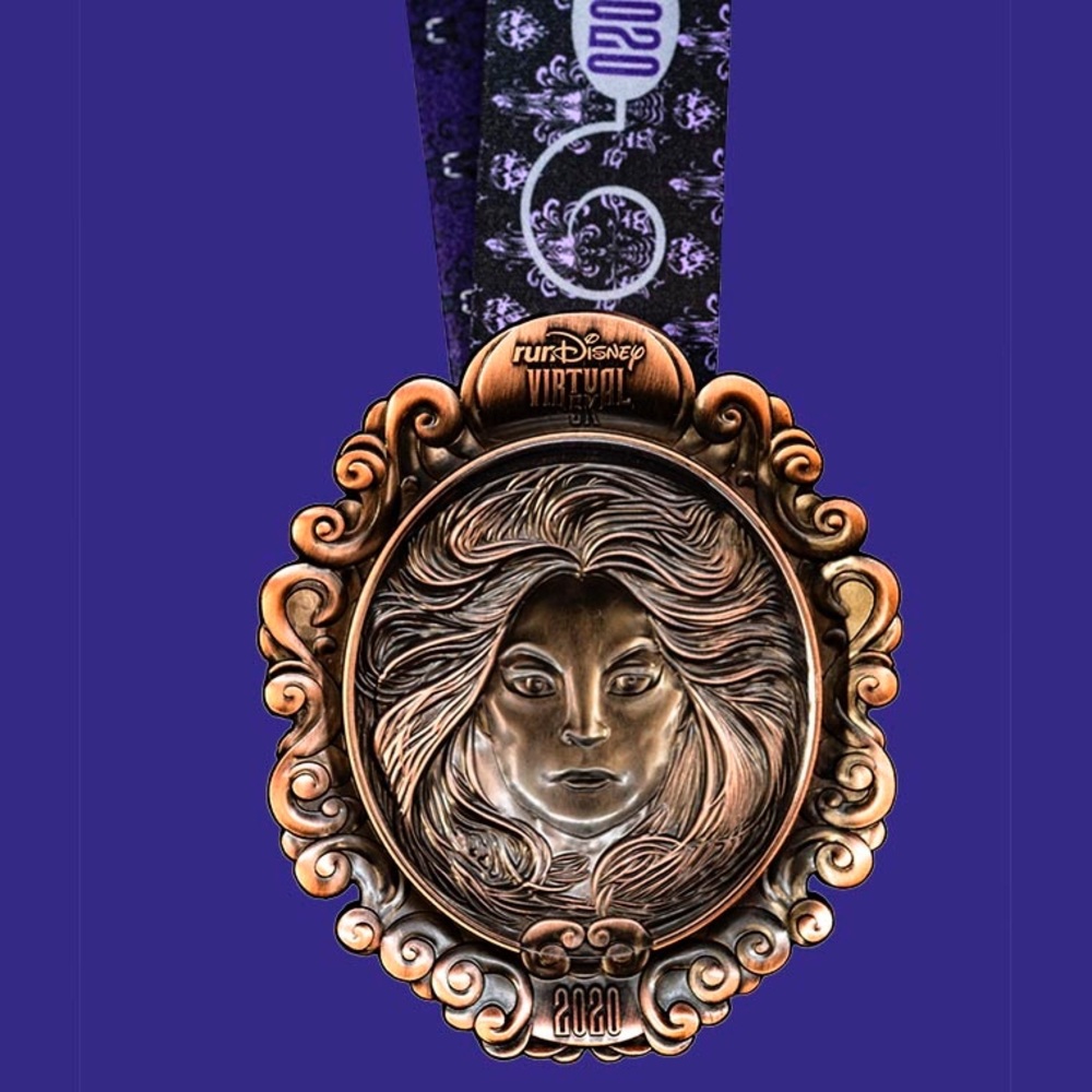 Rundisney virtual 5k haunted mansion medal 2020